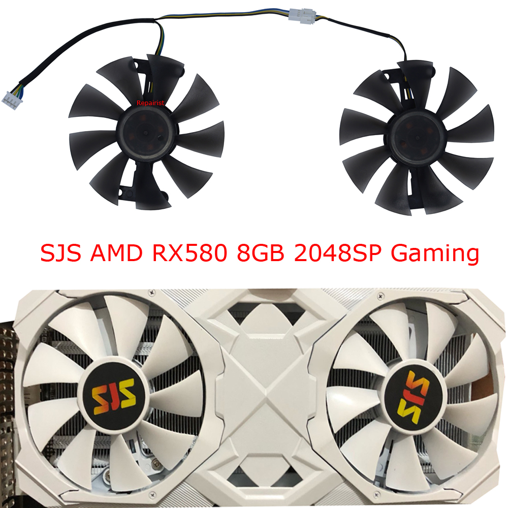 2Pcs/Set,Video Cards Fan,FL801 - Rx 580 8Gb 2048Sp Gpu review and price