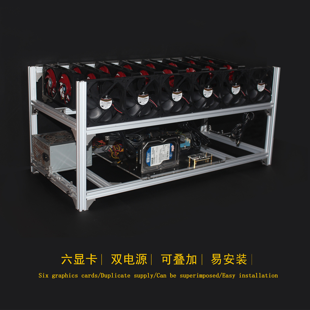 6 8 12 19 GPU Miner Mining Rig - 12 Gpu Open Air Frame Case review and price